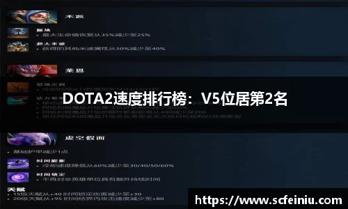 DOTA2速度排行榜：V5位居第2名